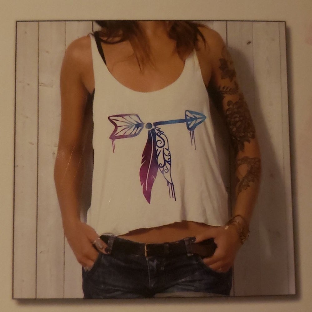 Arrowhead iron on transfer. Diy